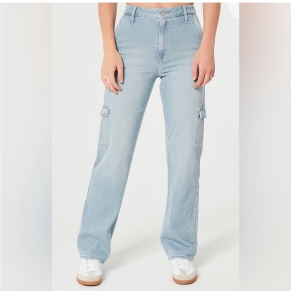 Hollister Denim - Hollister Ultra High-Rise Dad Cargo Jean Vintage Stretch 27R